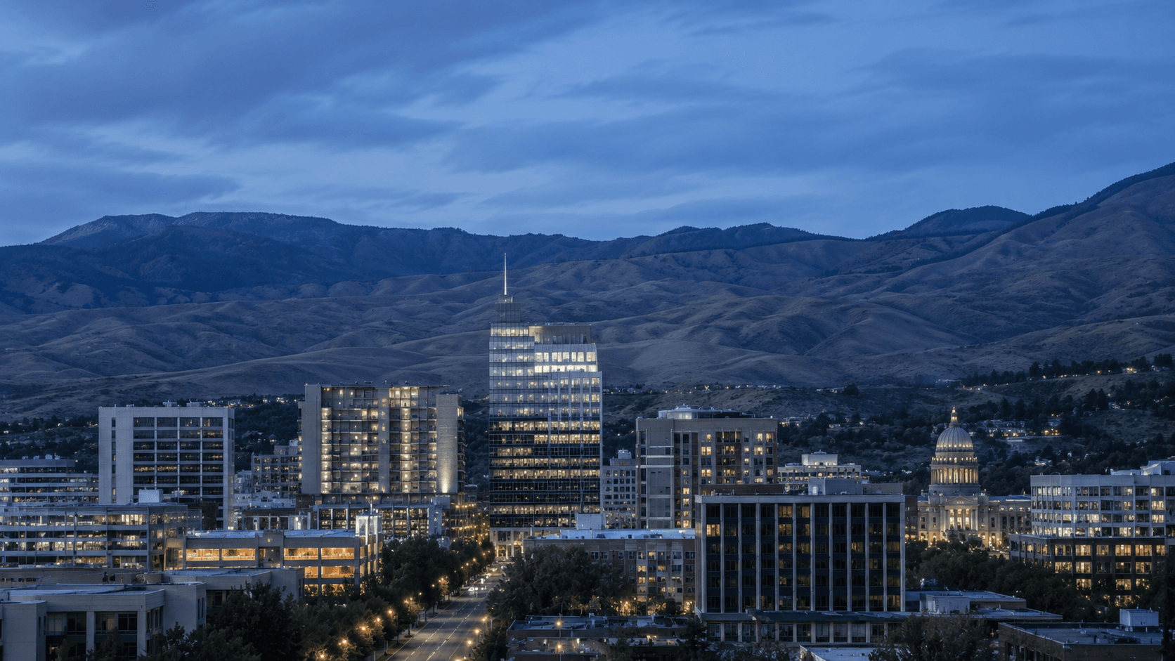 Downtown Boise, Idaho, representing residential treatment program development in Idaho